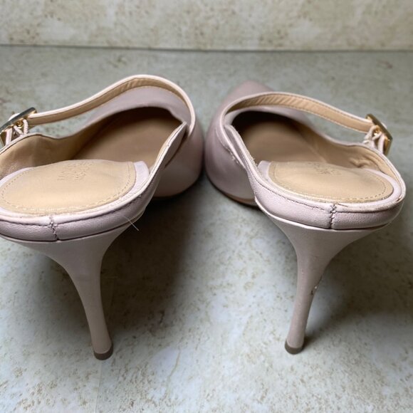 Michael Kors Womens Pink Mules Pointed Toe Stiletto Heels Casual Comfort - Picture 8 of 9